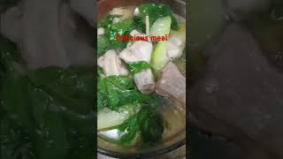 Yummy spaghetti pork tocino and Chicken tinola for dinner shorts food dinnertime [upl. by Tuinenga]