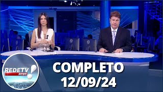 RedeTV News 120924  Completo [upl. by Akemehc399]