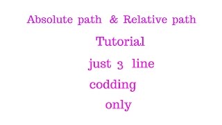 24 relative path tutorial using php absolute url [upl. by Seem]