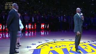 Kobe Bryants Jersey Retirement and Speech [upl. by Pena]