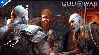 Kratos meets Thor and Odin for the First Time  God of War Ragnarok [upl. by Llenwad263]