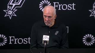 Spurs Coach Gregg Popovich after losing to Toronto Raptors nba [upl. by Annaegroeg668]