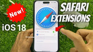 How to use Safari Extensions on iPhone iOS 18 [upl. by Emiline]