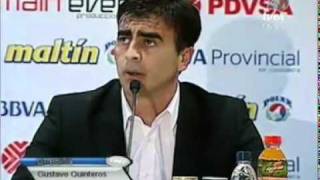 Eliminatorias 2014 Ven  Bol Rueda de prensa de Gustavo Quinteros [upl. by Cirded]