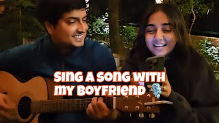 Sing a song with my boyfriend  Ft Prajakta koli amp Vrishank  Cover song [upl. by Wilson709]