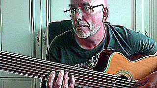 COURANTE by Bach played on 7 String Fretless Acoustic Bass [upl. by Aisel]