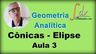 Grings  Geometria Analítica  Cônicas  Elipse  Aula 3 [upl. by Pacian589]