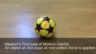 Newtons 3 Laws of Physics For Kids Using Soccer [upl. by Ayotas]