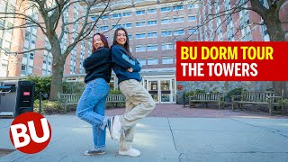 Boston University Dorm Tour The Towers [upl. by Kimmel831]