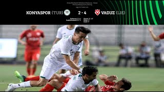 KONYASPOR  VADUZ 24 EXTENDED HIGHLIGHTS 11082022 [upl. by Anitsirhk190]