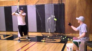 Bridgton Baseball Drills  Bounce Drill [upl. by Worlock]