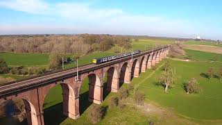 Aerial views of Holmes Chapel Viaduct [upl. by Herzen]