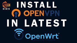 CARA GUNA OPENVPN DI OPENWRT LATEST  INCLUDE SPEEDTEST [upl. by Airetnohs]