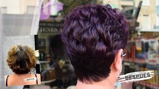 CABELLO VIOLETACOMO TEÑIR EL CABELLO EN VIOLETA DE RUBIO DORADO CON RAIZ CASTAÑA CON CANASTUTORIAL [upl. by Ultan408]