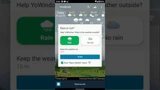 Rain or not Report the weather improve YoWindow accuracy [upl. by Aicemak]