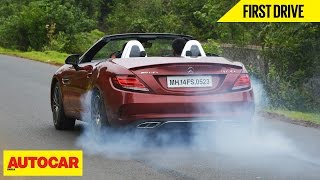 MercedesAMG SLC 43  First Drive  Autocar India [upl. by Tivad42]