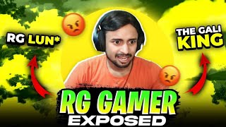 Rg Gamer Exposed 🤬🔥 Tgr Nrz  Fake Live Stream Angry Moment  Free fire [upl. by Annette614]