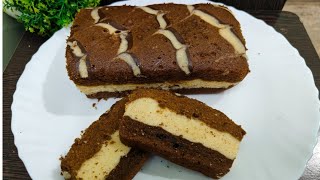 Marble Cake With 3 Different FlavoursMarble Cake Without OvenMarble Cake RecipeZebra Cake [upl. by Tannenwald769]