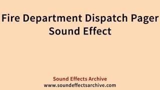 Fire Department Dispatch Pager Sound Effect  Royalty Free [upl. by Eliseo]