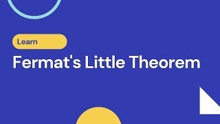 Fermats Little Theorem [upl. by Nevah]