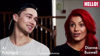 AJ Pritchard amp Dianne Buswell talk Joe Sugg and In the Pan [upl. by Irpac]