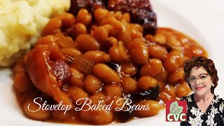 Smoked Pork  Stove Top Baked Beans  Fried Potatoes [upl. by Gan]