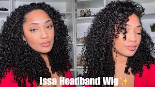 Headband Wig Curly Hair RoutineSuper Natural Looking amp Beginner Friendly ‼️ [upl. by Aicilram694]