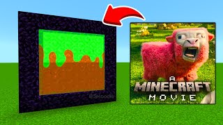 How To Make A Portal To A MINECRAFT MOVIE Dimension in Minecraft [upl. by Humphrey]