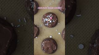 CHOCOLATE SUGAR COOKIES shorts recipe cookies LINK IN DESCRIPTION [upl. by Naujek]