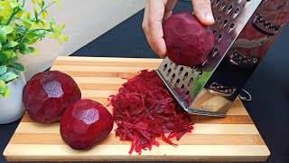 Betteraves Râpées‼️ Recette facile le goût est plus que merveilleux 👌🔝 Grated Beets Recipe [upl. by Enigroeg]