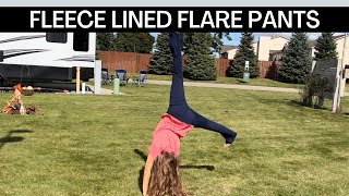 FleeceLined Flare Leggings  Super Comfortable Warm and Cute [upl. by Nepsa529]