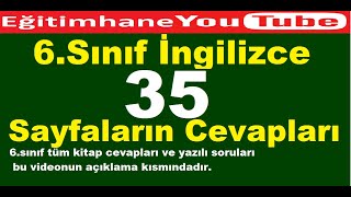 6sınıf ingilizce ders kitabı sayfa 35 cevapları [upl. by Eivets617]