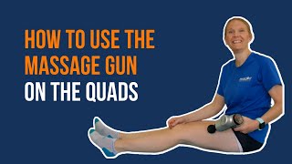 How to Use the Massage Gun on the Quads [upl. by Ranna]