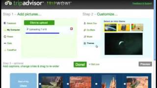 How to create a free slideshow with music by TripAdvisor TripWow [upl. by Glennis]