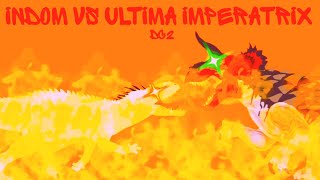 indominus rex vs ultimasaurus imperatrix dc2 [upl. by Akzseinga]