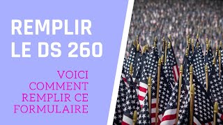 VOICI COMMENT REMPLIR LE DS 260 EN FRANÇAIS [upl. by Yojal]