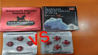 Dark horse 100 mg tablet vs Vigore 100 mg Tablet View Uses Side Effects Price and Substitutes [upl. by Durrej799]