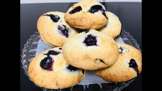 Blueberry Cookies  Fresh Blueberry Cookies  Soft and Melts in Your Mouth  by Zills Kitchen [upl. by Mlawsky]