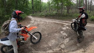 Riding Dirt Bikes On The Sandstone Trail In Kisatchie National Forest [upl. by Bar]