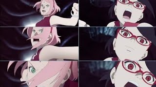 Shannaro 3 segundos Sakura Sarada [upl. by Yrome]