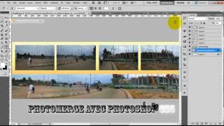 Tutoriel Photomerge avec PHOTOSHOP CS5flv [upl. by Sawtelle]