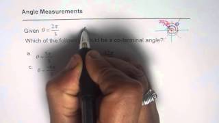 Coterminal Angle in Radian Measurement for 2pi by 3 [upl. by Ottie]