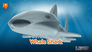 How To Model A Whale Shark with Fusion Forms  Articulated Whale Shark Model [upl. by Cindie]