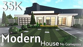 35K BLOXBURG Modern Family House build  No Gamepass [upl. by Danaher204]