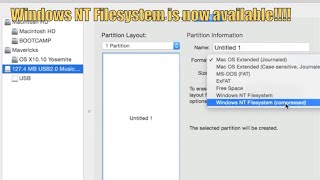 How to Format in NTFS with Disk Utility on OS X Yosemite [upl. by Nichols]