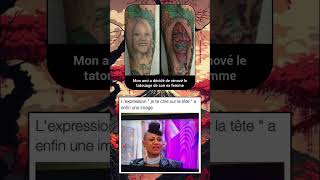 Le tatouage 😭 memes canva shorts humour funny [upl. by Santini]