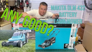 Makita Battery Lawn Mower Any Good  Test amp Review Model DLM 432 [upl. by Sorrows710]