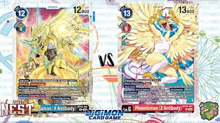 DIGIMON TCG FINAL local match 🇲🇽 Magnamon X Blue vs Phoenixmon X Red  THE NEST [upl. by Zeuqram]