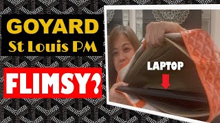 What Fits Goyard St Louis PM Should I go Artois or Anjou Tote Too Flimsy for Work Laptop Bag [upl. by Jacquetta]