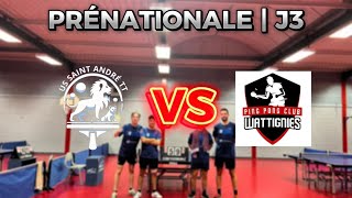 PRÉNATIONALE J3  ST ANDRÉ USTT vs PPC WATTIGNIES  HIGHLIGHTS [upl. by Aihsenak]